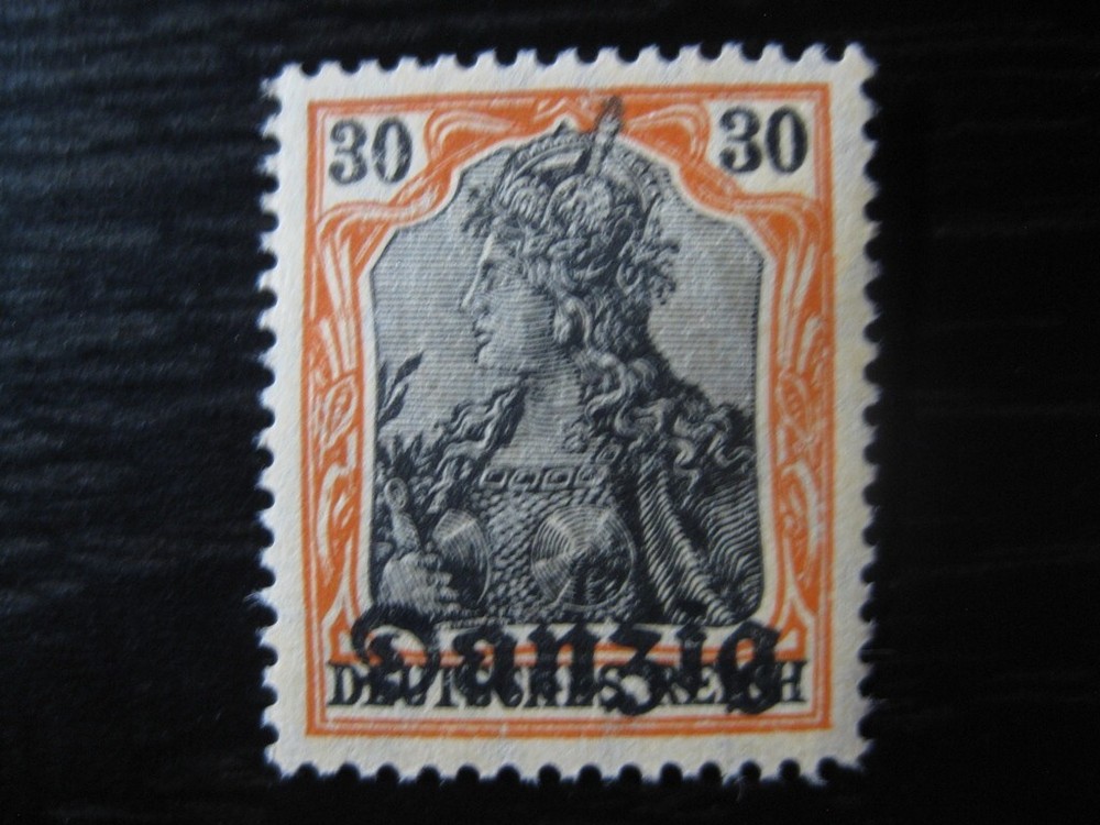 DANZIG GDANSK Mi. #5 mint MNH overprint stamp! CV $2.40