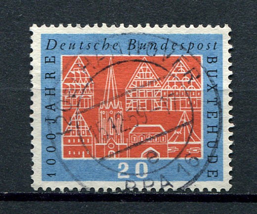 Germany – BRD : Buxtehude millenium stamp from 1959 – used