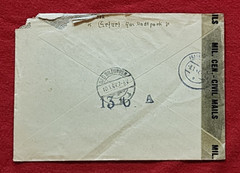1946 German Registered Cover Post WW2 US Military Censored w Feldpost Label