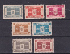 (württemberg)1916 Sc O33/9 official,set MNH,emblem .. v1450