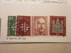 GERMANY Scott 744-745, 746, 747 USED Cat $12.75