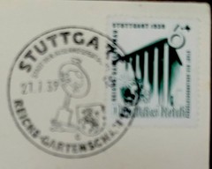 GERMANY 1939 STUTTGART FLOWER SHOW POSTCARD VERY GOOD CONDITION LOOK 👀 1332