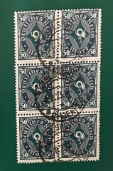3 Blocks Of 6 German Stamps From 1920s: 136, 172, 184