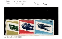 Germany – DDR, Postage Stamp, #808-810 Mint NH, 1966 Toboggan (AB)