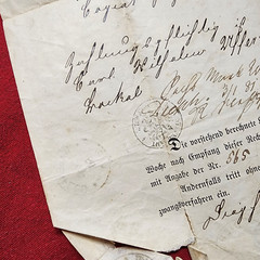 Imperial German document cover envelope invoice Germany 1880