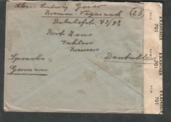 Germany 1947 post WWII PC90 crown censor cover Bremen-Vegesack to Pittsburgh PA