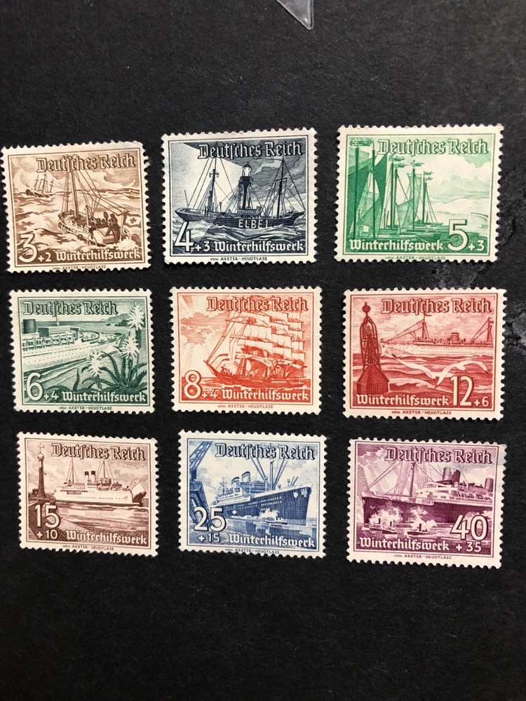 GERMANY 1936 Mi651-659, Sc.B107-115 MNH NG