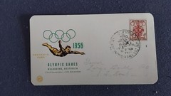 COVER AUSTRALIA XVI OLYMPIAD MELBOURNE 1956 ATHLETICS (F5816)