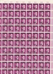 Stamp Germany Feldpost Mi 3 Sheet 1944 WWII Fascism Military Field Post CTO