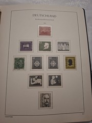 BRD Sammlung 1951-1963 in Leuchtturm-Vordruckalbum – Posthorn-Satz, Heuss, Europ