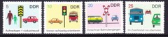 Germany DDR 1081-84 1969 Traffic Safety Campaign Complete Set VFR