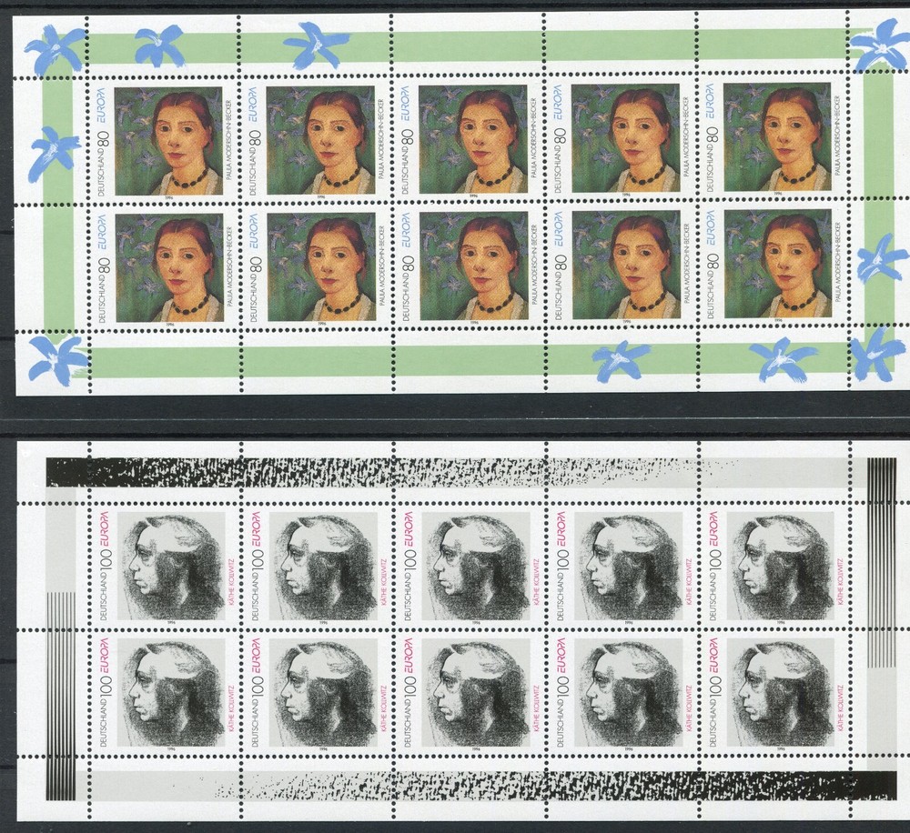 10 x Bundle 1854-1855 Postfrisch Europa Women Mini Sheet Germany 1996