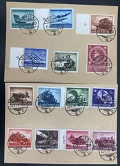 2 1944 Berlin Germany First day postcard Cover Forces complete Stamp set b257-6