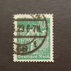 1922 INFLA 40 MARK VF USED TYPE A SIGNED GERMANY DEUTSCHLAND
