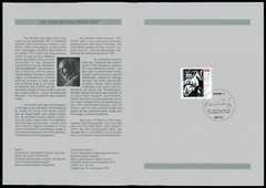 GERMANY FOLDER 1993/37 HANS LEIP LITERATUR DICHTER MALER KUNST
