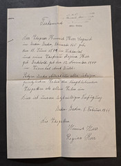 WWII Era German Third Reich Wartime Document Last Will & Testament 1944