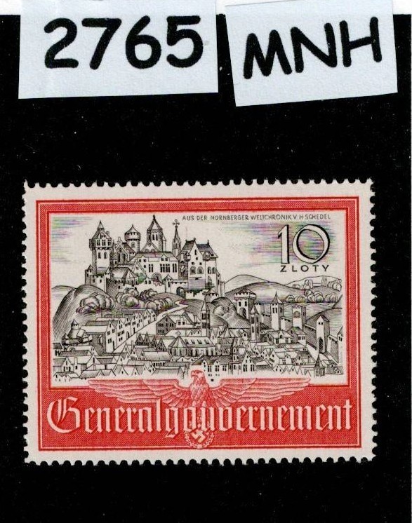 MNH stamp N73 1941 General Government Germany Occupied Poland WWII #2765
