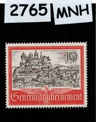 MNH stamp N73 1941 General Government Germany Occupied Poland WWII #2765