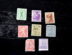 EAST BERLIN-GERMANY 1945 11N 1+2+4-5+7 + 14N2 4A+7A USED