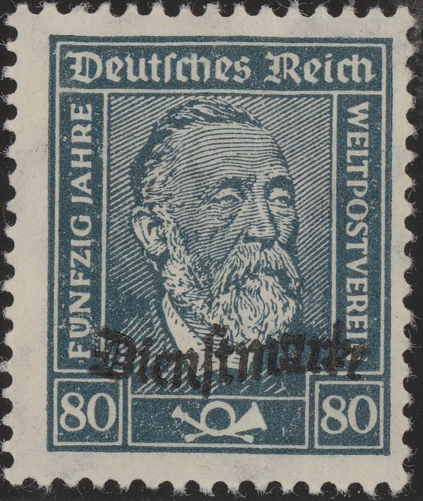 Stamp Germany Official Mi 113 Sc O61 1924 Dienst Reich Inflation Rosette MNH