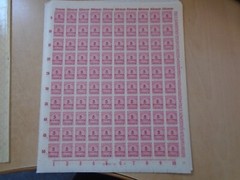 Germany – SG319 5M DM 1923 carmine. 10 x complete sheets of 100 stamps. MNH.