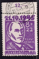 Allied occupation SBZ Michel No. 21 stamped, checked