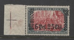 Germany 1906 offices in Morocco 6 Pts. 25 cts. issue mint* $ 180.00