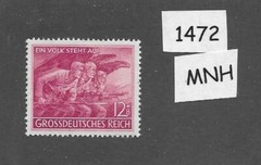 MNH stamp B291 / WWII Germany / Volkssturm People’s Army Berlin April 1945