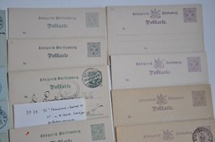 Württemberg Collection 18 Complete Items GSK Ex. Mi.No. DP 24 – 32, 1883 – 1893