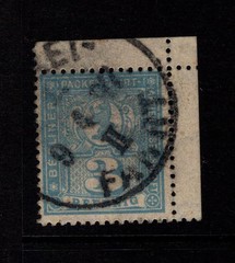 Germany 1890s 1p Berlin Private Post Used / UR Corner Margins – S58697