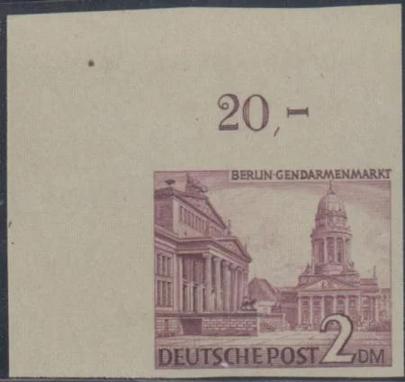 German Occupation – Berlin 9N58 Mint 2m Perf on Greenish Paper, NGAI, cv $585