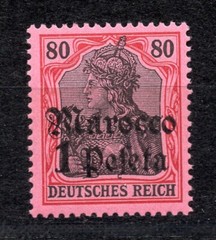 Offices in Morocco 1905, Mi. # 29, MNH, Morocco „CC“, exp. Bothe, superb, no wmk