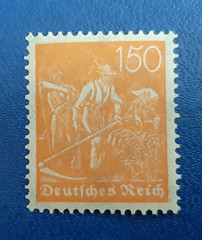 Stamp Germany Deutsches Reich 150 Pfennig 1921 Mi. Nr. 189 WZ 2 (23382)