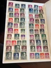 1930s TO THE END OF WWII GERMAN POSTAGE STAMP COLLECTION / 100’s OF STAMP