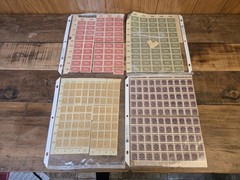 Third Reich Germany Revenue Tax Stamp Sheet Collection Unused Reich Lot