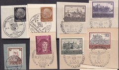 Lot Stamp Germany Poland WWII Hitler Bohemia Parcel Receipts Olympics 1936 F