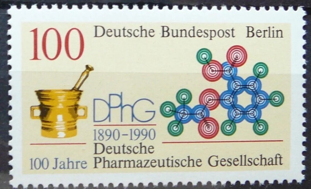 Germany Berlin 1990 The 100th Anniversary of the Pharmaceutical Society MNH