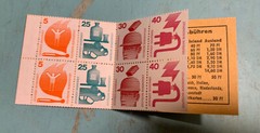 WEST GERMANY 1972 8 stamps PREVENTION Booklet complete, unused, MNH
