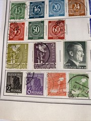 GERMANY ~several (76) German Stamps c.1920’s Full Page 2 Sides