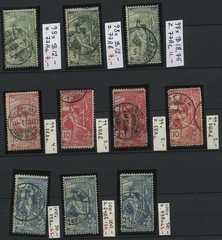 SWITZERLAND 1900 Zumstein 77A-79A a, b, c, d Scott 98-100 Used CV€298.00