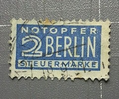 Germany – 1948 – 1949 – Postal Tax Stamp: Notopfer Berlin #G01′ Used ‚