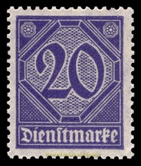 EBS Germany 1920 – Officials – Dienstmarken – Michel 23/33 – MNH** (short set)