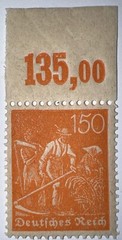 Travelstamps: 1921 Germany Stamp Deutsches Reich 150 Pfennig Michel Nr. 189 MNH