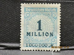 The listing is for:(1)1923 1 Million German Hyperinflation Stamp-LH-See Photos