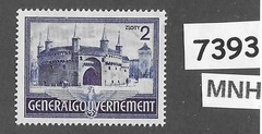 MNH stamp Sc N074 General Government Occupied Cracow Poland / 1941 #7393