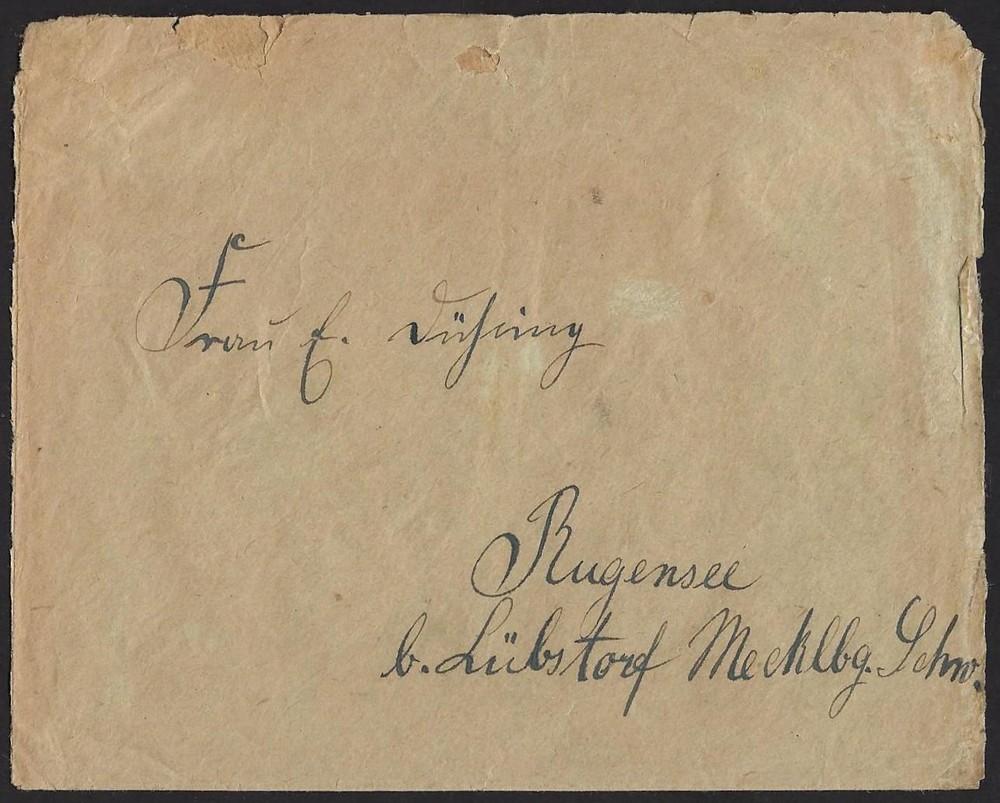 GERMANY 1923 POST HORN ISSUES TIED MALCHOW TO MECHLBURY