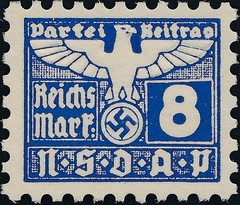 Stamp Germany Revenue Parteitag WWII 1935 3rd Reich Occupation Selection MNG