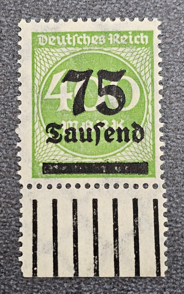 Stamp Germany Reich FREIMARKE 75 000 Mark 1923 Mi. Nr. 287 [🇩🇪37418]