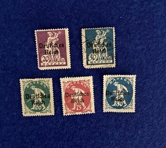 5 BAVARIA/Germany Reich 1920 Set „Farewell Series „