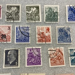 20 USED mixed varied Vtg. 1950-1990 DDR East Germany stamps; $1 Ships/A DEAL!